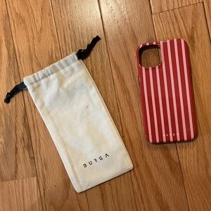 BURGA Strawberry Jam iPhone 12 Case - Red Stripe